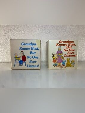 Grandma & Grandpa Knows Best, But No One Ever Listens! Mug - Cream 2